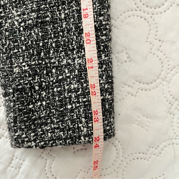 Mac & Jac Wool Blend Black/White Tweed Double-Breasted Jacket Blazer Medium - Picture 8 of 15